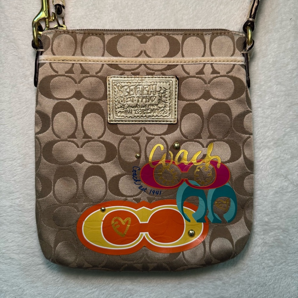 Coach Poppy Bag in Brown Signature C Canvas